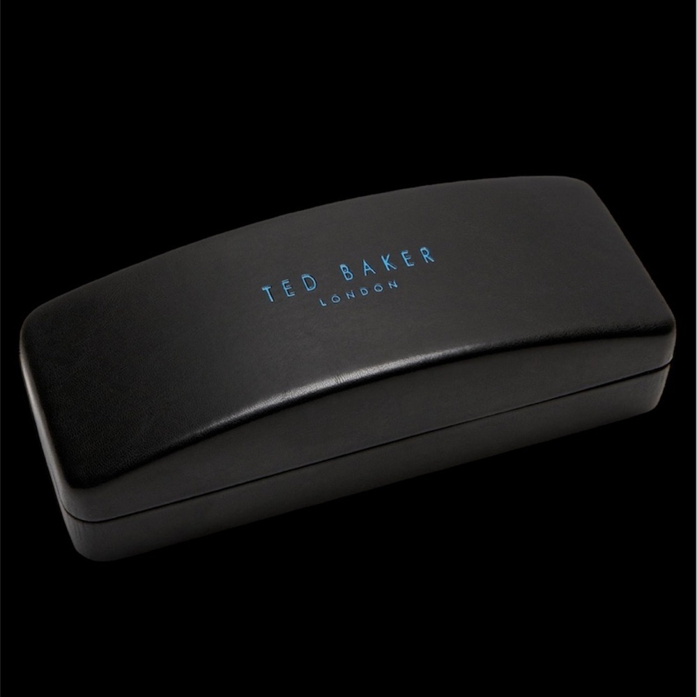 Ted Baker Black and Blue  Leather Glasses Case
